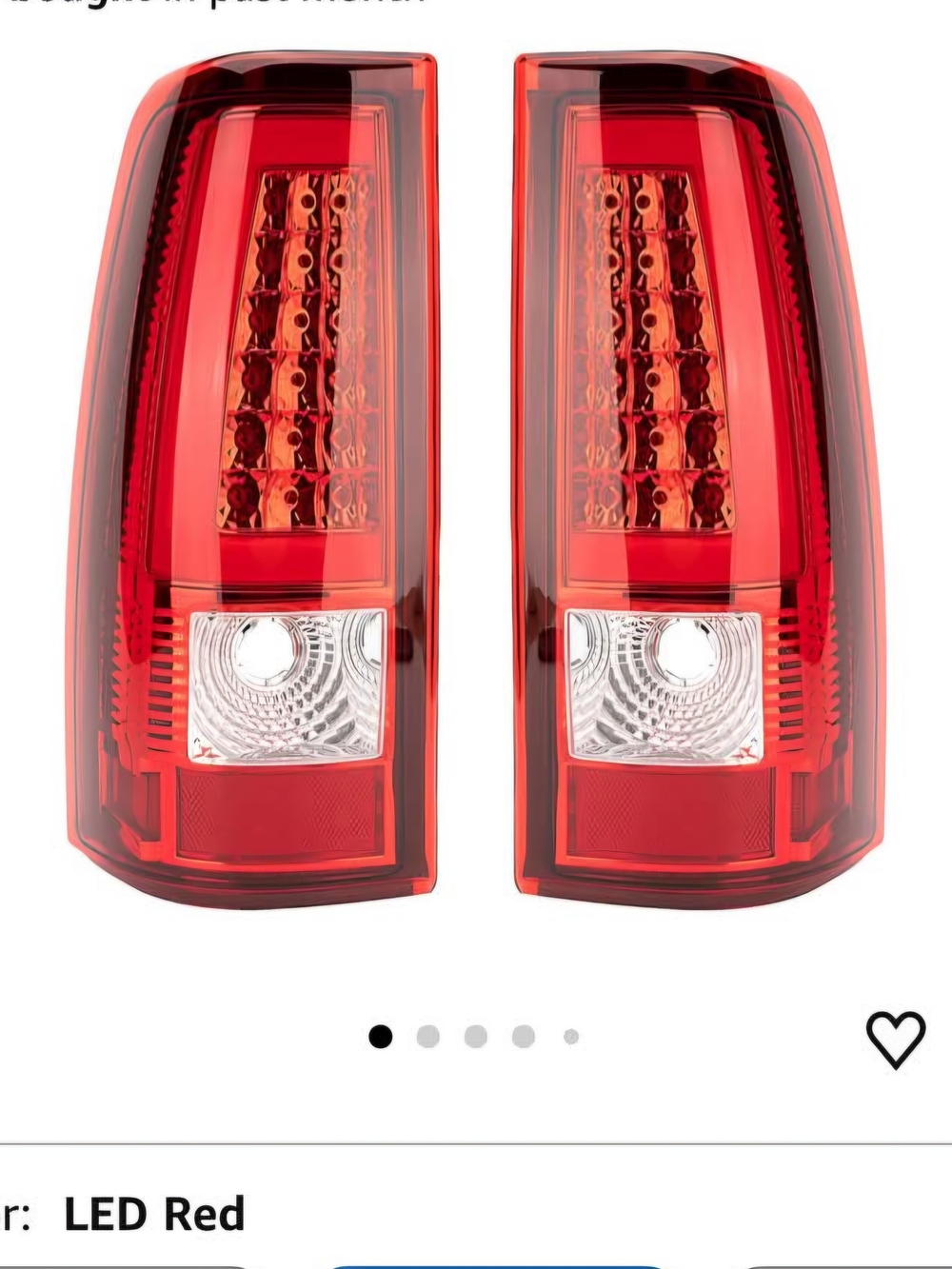 LED Red Replacement Tail Lights for 2003-06 Chevy Silverado